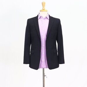 John Varvatos 36S Gray Blazer Sport Coat Jacket 2-Button Stripe Y068